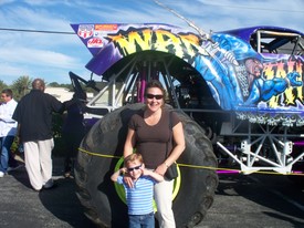 Fri 27 Feb 2009 05:01:25 PM

Mom and Andrew in front of War Wizard.