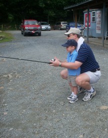 Tue 28 Jul 2009 11:23:57 AM

Dad and Andrew fish at Grandfather Trout Farm in Banner Elk, NC.