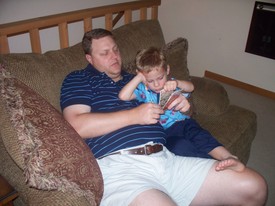 Tue 28 Jul 2009 09:11:08 PM

Andrew and dad read dinosaur facts flash cards this night as the night time story.