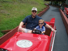 Thu 30 Jul 2009 11:54:37 AM

Andrew drove and dad worked the gas pedal.