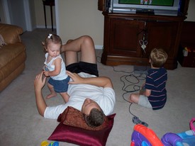 Sat 25 Sep 2010 08:55:52 AM

Gracie wants to be in the mix when Andrew and Dad try to play video games.