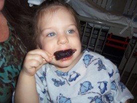 Mon 23 Apr 2012 11:41:19 AM

Eating popsicles makes the nurses happy.